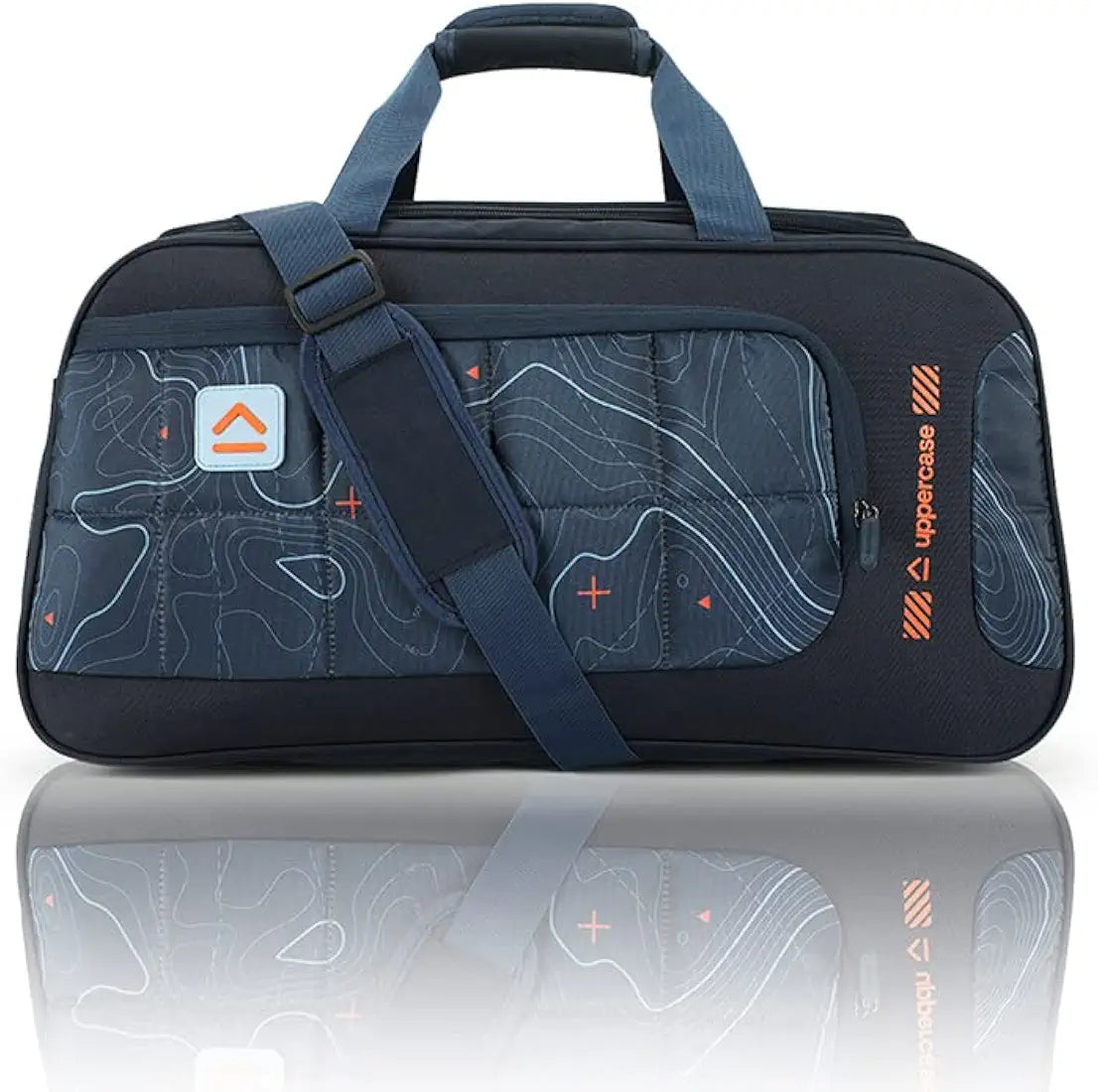 uppercase Topo 55Cm Duffle Bag, 44 Lts, Dust Resistant Travel Bag, Spacious Main Compartment, Adjustable Shoulder Strap, Sustainable Duffle Bag For Women & Men, 1500 Days Warranty 