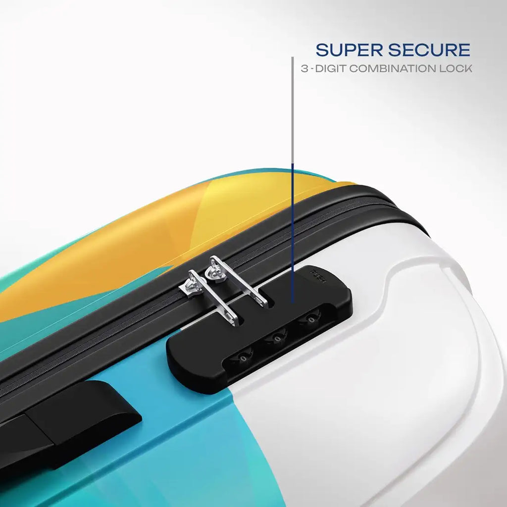 Safari Luma Neo 8 Wheels 66cm Medium Size Trolley Bag, Hard Case Printed Polycarbonate, 360 Degree Wheeling Checkin Luggage for Men & Women, Suitcase for Travel, Trolley Bags for Travel, Multicolour