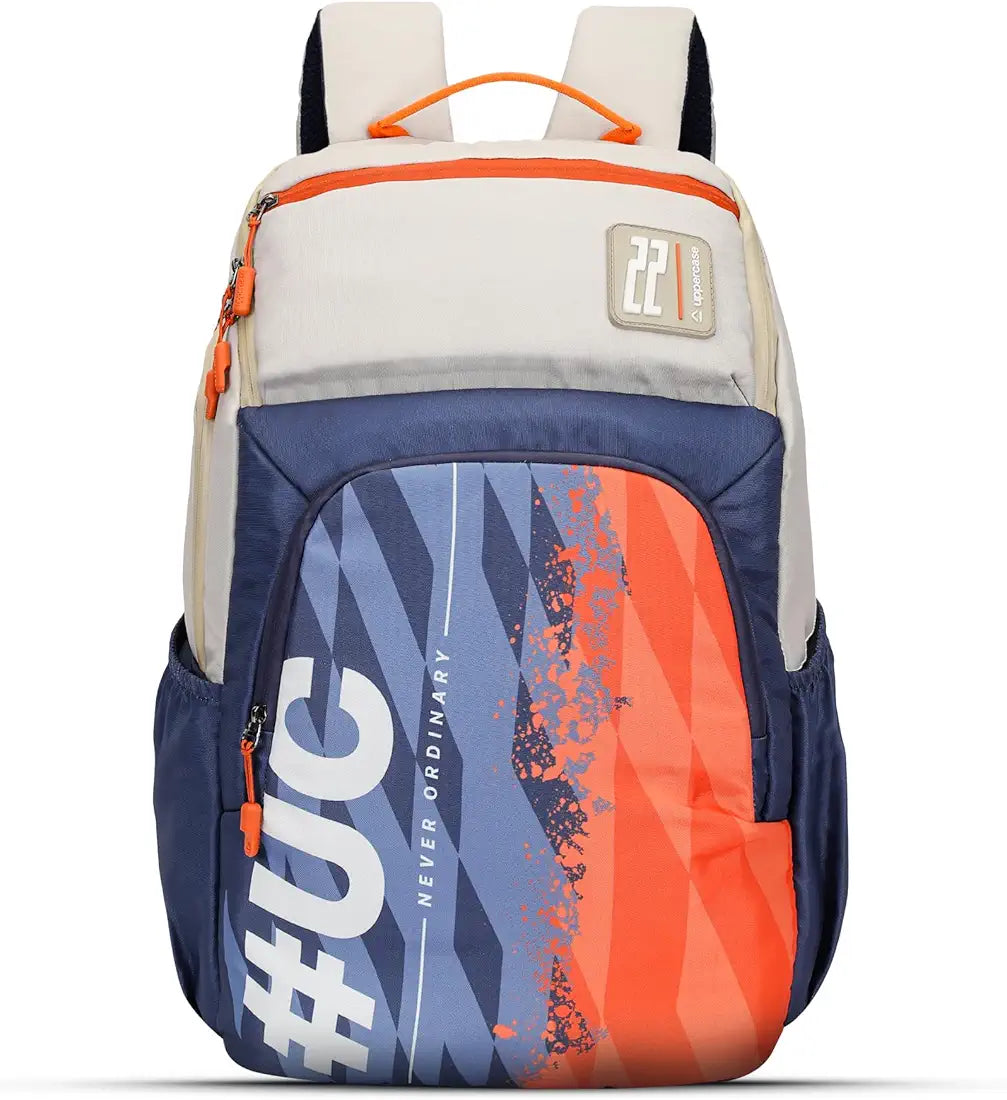 uppercase 33L Campus 04 | School Bag | Double Compartment with Top & Side Quick Access Pocket | Well- Padded Backpack | Side Water-Bottle Pocket | Unisex | 750 Days Warranty 